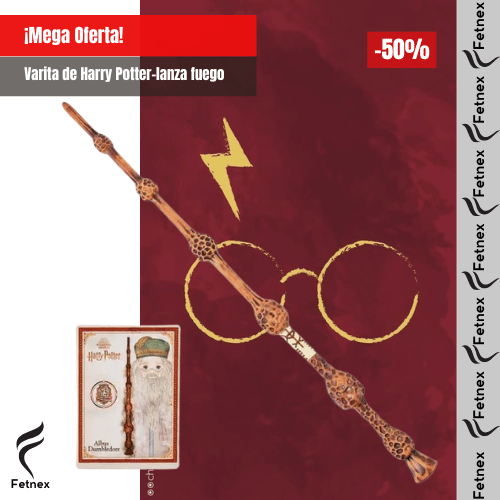 VARITA HARRY POTTER LANZA FUEGO REAL