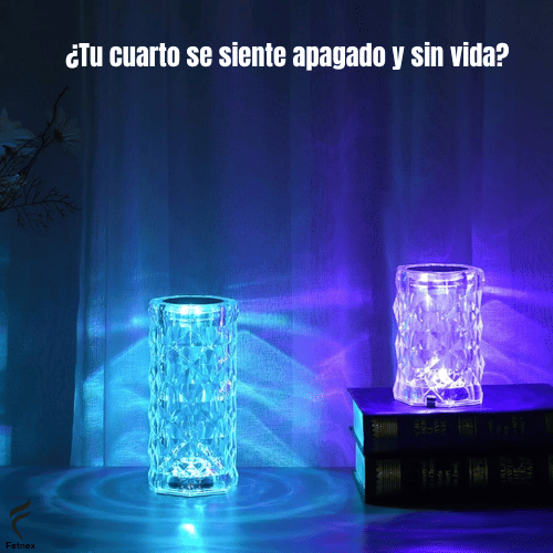Lámpara Cristal Aurora 16 Colores