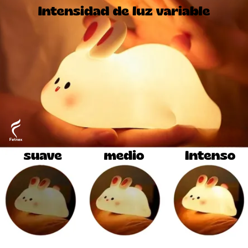 Lámpara Mágica De Conejito Con Sensor