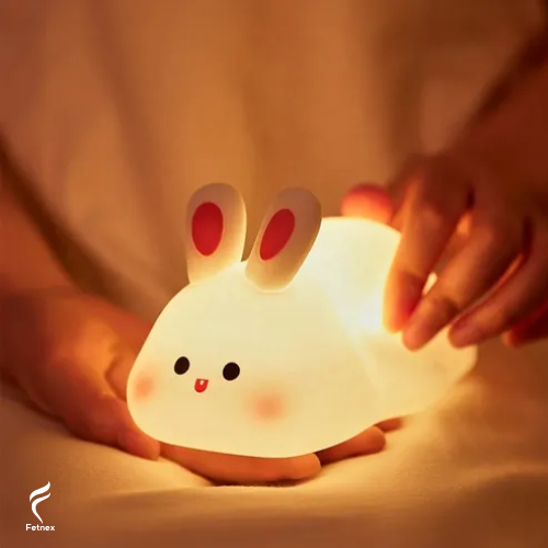 Lámpara Mágica De Conejito Con Sensor