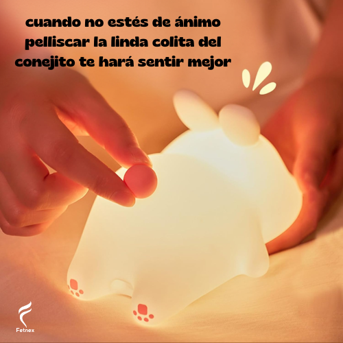Lámpara Mágica De Conejito Con Sensor