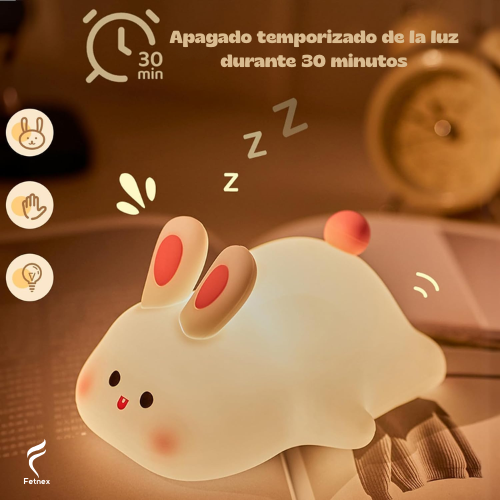 Lámpara Mágica De Conejito Con Sensor