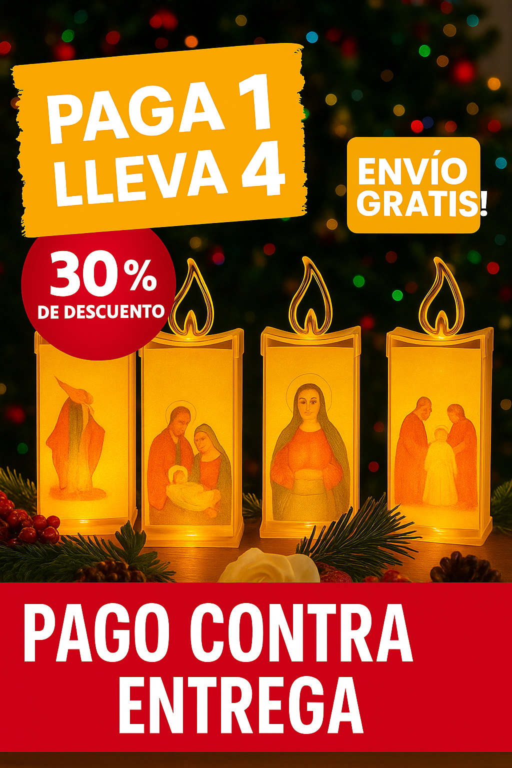 Velas LED ¡¡Paga 1 Lleva 4!!