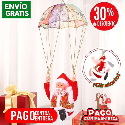 Papa Noel Paracaidas Giratorio