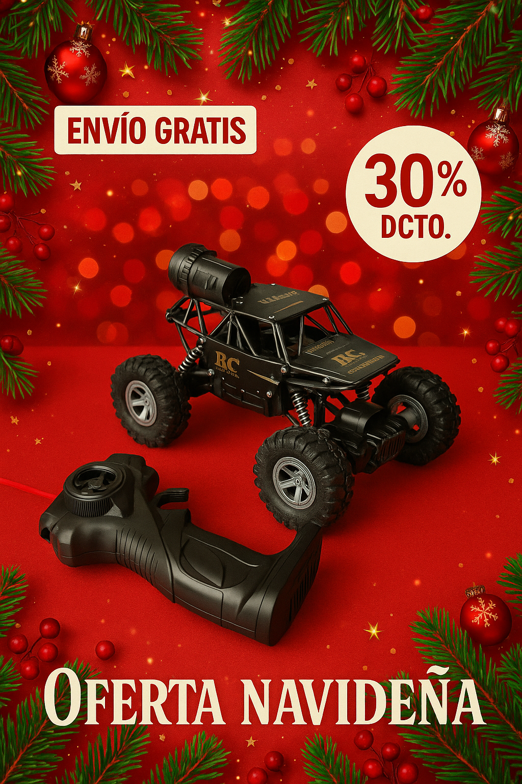 Carro Humo todo terreno Control Recarga